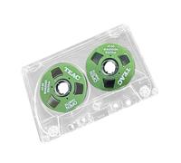Yindhgdr Boîtier Couleur Double Face Vide en Métal Mini Peut Enregistrer 55 Minutes de Vide Cassette Vierge, Installation Facile Vert
