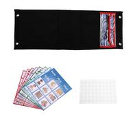 Yindhgdr Calendrier Visuel pour Enfants, Tableau de Routine Quotidienne avec 70 Cartes, Calendrier de Poche, Outil Comportemental D'Apprentissage de L'Autisme, Noir
