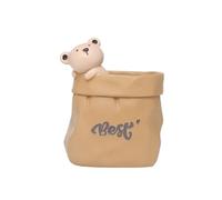 Yindhgdr Jardin Rétro Imitation Papier Sac Forme Résine Succulente Pot de Fleur Décoration de Bureau Stockage Pot de Fleur A