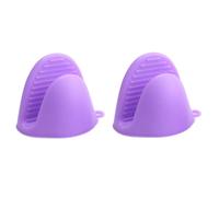 Yindhgdr Lot de 2 mini gants de cuisine en silicone anti-brûlure pour cuisine, maniques et maniques