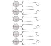 Yindhgdr Lot de 6 infuseurs à thé en vrac avec poignée en acier inoxydable