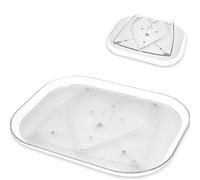 Yindhgdr Paquet de 2 Organisateurs de Plateau Tournant Lazy pour Réfrigérateur, Paresseuse Rectangulaire Rotative pour Armoire, Garde-Manger, Cuisine et Facile à Utiliser S