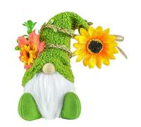 Yindhgdr Peluche de GNOME de Tournesol, Ornements de Vacances de Gnomes de et D'Été de Tournesol, Décorations de Plateau à Plusieurs Niveaux D'Étagère Faites à la Main de Cadeau Facile à UTI