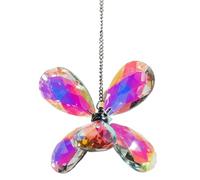 Yindhgdr Pendentif en Cristal Attrape-Soleil Coloré Pendentif Fleur Coloré à Six Feuilles Pendentif Arc-en-Ciel et Facile à Utiliser