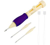 Yindhgdr Punch Needle, Embroidery Needle Punch, Set de Stylos de Tailles pour Medium Punch Needle, avec 3 Aiguilles DIY Craft Set