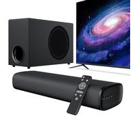 Yinet-EU Barre de Son pour TV avec 5.9'' Big Powerful 110W Subwoofer, Enceintes TV aux Deep Bass, Bluetooth 5.3/Arc/Opt/AUX Connectivité, Système de Son Surround pour PC/Gaming/Projectors/Gift, 1Set