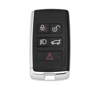 YINETTECH 1 coque de clé télécommande à 5 boutons compatible avec Range Rover Evoque Sport L551 L405 2018, noir