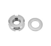 YINETTECH 1 écrou D'essieu de Bras Oscillant en Métal de Vélo Derrière L'écrou D'essieu écrou de Broche écrou d'arbre de Transmission Compatible avec Surron Light Bee 22 X 10 X 8 Mm (Argent)