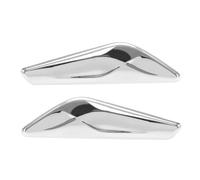 YINETTECH 1 paire de garnitures de garde-boue avant chromées compatibles avec BMW X3 F25 X4 F26 2013-2017 51117338570 51117338569 - Coque de finition pour garde-boue côté droit et gauche