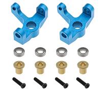 YINETTECH 1 Set Support de Direction en Métal Alliage d'aluminium Gauche Droite RC Voiture Mise à Niveau Compatible avec Wltoys 1/14 144001 144002 1/12 124016 124017 124018 124019 Voiture RC