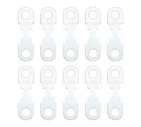 YINETTECH 10pcs Bande de Fusible Plate Ton Argent Accessoires en Alliage de Zinc Pièce de Rechange Bande de Fusible de Lame 50A DC 32V Compatible avec Opel Compatible avec VW