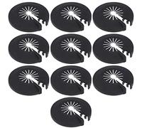 YINETTECH 10pcs Couvercle Décoratif de Tuyau Colliers de Tuyau en Plastique Remplacement Écusson de Radiateur Accessoires de Capuchon de Tuyau Radiateur pour Tuyaux de Chauffage 8 à 29mm