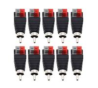 YINETTECH 10pcs Mâle Adaptateur Connecteur RCA Prise Presse pour Câble A/V Haut-Parleur vers Audio