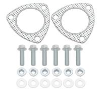 YINETTECH 2 Lot Joints d'échappement en Métal pour Tuyau d'échappement Pièce de Rechange 00854936 854936 90231063 Compatible avec Opel Astra F Astra G CC Astra H