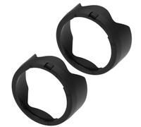 YINETTECH 2 Lot Pare-Soleil pour Objectif Appareil Photo Lotus Capuchon D'objectif à Baïonnette Compatible avec Canon EF 50 Mm F/1,8 STM Remplace Canon ES-68II Noir