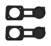 YINETTECH 2 Pièces Cache-Poussière Étanche pour Prise d-Type Compatible avec Neutrik scnac-01 XLR Caoutchouc Noir