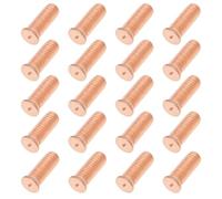 YINETTECH 200 Pièces M6x16 Goujon Plaqué Cuivre en Acier au Carbone Vis de Soudage par Points en Cuivre Plaqué Point de Soudure Boulon à Clous Ou Décharge de Condensateur