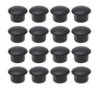 YINETTECH 200pcs 10mm Couvercle de Trou de Perçage Type Push-in Trou Rond Embout Bouchons de Trou en Plastique pour Armoire de Cuisine Bureau et Meubles à Plat, Noir