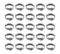 YINETTECH 200pcs Anneaux d'arbre de Fléchette Tige de Fléchette Joint Torique Rond Ressort Bobine Anneau de Ressort en Métal pour Arbres de Fléchettes en Nylon Accessoires de Fléchettes 4mm, Argent