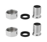 YINETTECH 2pcs Adaptateur de Queue Robinet de Radiateur Union Filetage Femelle 3/4 vers Filetage Mâle 1/2 pour Robinet de Douche Salle de Bain