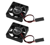 YINETTECH 2PCS Ventilateur de refroidissement sans balais 30 mm x 30 mm x 7 mm 5 V 0,15 A Ventilateur de roulement d'huile 2 broches Cconnector 3007 3007S Ventilateur de refroidissement à 7 pales Noir