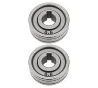 YINETTECH 2x Rouleaux D'entraînement D'alimentation de Machine à Fil de 30 Mm Compatible avec MIG Et Compatible avec MAG Pièces D'équipement de Soudeurs (rainure en V de 0,6 Mm/0,8 Mm)