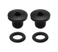 YINETTECH 2X Vis de Purge de Frein à Disque en Titane TC4 avec Joints Toriques M5 X 8,5 Mm Compatibles avec Shimano M985/M988/M9020 Y8RM98010 étrier Hydraulique Noir