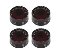 YINETTECH 4 Pcs Bouton de Volume de Guitare Électrique Cadran de Volume de Guitare Boutons à Cannelures Grossières Bouton de Volume en Acrylique Compatible avec Epiphone Les Paul SG de guitare