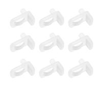 YINETTECH 40p Clips de Support pour étagère en Verre de 5mm Clips pour étagère d'armoire pour Soutenir Les Meubles Bibliothèque de Placard Convient pour étagères en Verre de 4mm d'épaisseur