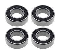 YINETTECH 4pcs 163110-2RS Roulements à Billes à Gorge Profonde Double Roulements à Joint en Caoutchouc en Acier au Carbone pour Vélo Moyeu Arrière Équipement Industriel, 16x31x10mm