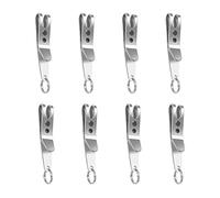 YINETTECH 8pcs Clip de Suspension pour Accrocher Articles EDC Clé Torche Flash Drive Sifflet d'urgence Pince de Poche Polyvalente Porte-Ceinture Extérieure avec Porte-clés