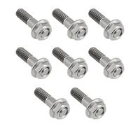 YINETTECH 8pcs Goujons de Fixation D'échappement de Moto en Acier Inoxydable 92004-1249 M8x35 Compatible avec Honda Compatible avec Suzuki.