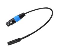 YINETTECH Câble Adaptateur Mini XLR Mâle vers XLR Femelle 3 Broches 34cm 24AWG 4N pour Caméra BMPCC 4K Video Assist 4K Sharp 8K Cam Rode Video Mic
