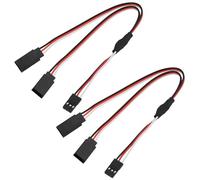 YINETTECH Câble d'extension Servo à Double Prise 3 Broches pour Train d'atterrissage d'avion RC Compatible avec E-Flite EFLRYH9 Le Répartiteur Servo