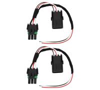 YINETTECH Faisceau de Câblage pour Prise d'alimentation Auxiliaire de Feu Arrière à 3 Broches (2 Pièces) Compatible avec Can-Am Maverick X3 2017-2025