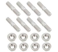 YINETTECH Kit de 8 Boulons Et écrous de Pot d'échappement en Acier Inoxydable pour Quad M8x35mm 92900-080250B Compatible avec Honda