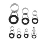 YINETTECH Kit de Réparation d'embouts de Guidage pour Canne à Pêche 7 Pièces 4 5 6 8 11 15 20 Mm pour Accessoires de Canne à Pêche en Mer