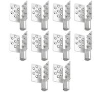 YINETTECH Lot de 10 connecteurs à sertir - Pinces de montage - Pour chauffage infrarouge - Pour installation de tissu chauffant en carbone infrarouge