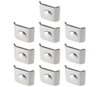 YINETTECH Lot de 10 Connecteurs D'angle pour Clôtures à Double Tige 40 X 35 X 10 Mm en Acier Inoxydable pour Clôtures Légères Et Lourdes Argentés