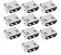 YINETTECH Lot de 10 connecteurs HDMI femelle 19 broches pour ventilateur d'ordinateur