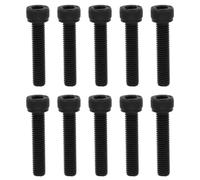 YINETTECH Lot de 10 vis à six pans creux M5 x 25 mm, grade 12,9, oxyde noir, compatible avec débroussailleuse Stihl Remplace OEM 90223711050