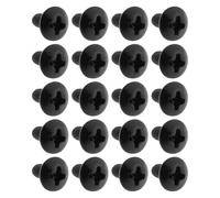 YINETTECH Lot de 100 vis de montage M3 cruciformes compatibles avec douille compatible avec JVC LEH24V100 L39SHE20 3 x 6 x 6,5 mm, noir