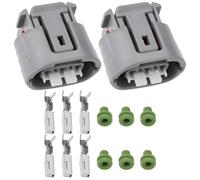 YINETTECH Lot de 2 adaptateurs d'alternateur à 3 broches 16678-65830 90980-11349 compatible avec Denso
