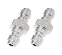 YINETTECH Lot de 2 adaptateurs mâles à déconnexion rapide en acier inoxydable pour cylindre de remplissage 8 mm 4500 psi