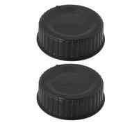 YINETTECH Lot de 2 Bouchons Arrière d'objectif 50 Mm LF-4 pour Objectif d'appareil Photo Compatible avec Nikon Série D D7500 D5 D6 D5600 D4S D500 18 Mm Noir