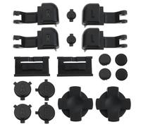 YINETTECH Lot de 2 boutons de rechange pour console de jeu LR AB D Compatible avec Nintendo Gameboy Advance GBA SP Noir