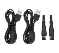 YINETTECH Lot de 2 câbles de charge USB pour tondeuse pour animaux domestiques compatibles avec les tondeuses de toilettage HOLDOG 5 V 1 A 5 W Longueur 1 m avec brosse de nettoyage Cordon