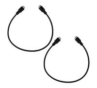 YINETTECH Lot de 2 câbles d'extension 4 broches mâle vers mâle 40 cm pour voiture, bus, camion, caméra de vidéosurveillance inversée, systèmes de sécurité changeants