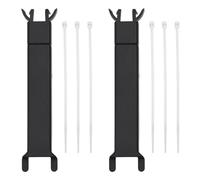 YINETTECH Lot de 2 cache-câbles de rétroviseur avec fils de fixation 9,5 x 1,8 x 0,9 cm pour rétroviseur de voiture universel, noir