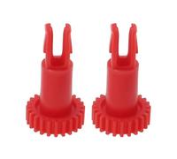 YINETTECH Lot de 2 Engrenages de Rechange pour Moteur de Brosse Latérale d'aspirateur Boucle de Moteur de Brosse Latérale Compatible avec Ecovacs T5 T8 T9 N5 N8 DX X1 l'aspirateur Rouge